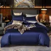 Sängkläder sätter lyxig egyptisk bomullsuppsättning Family Set Twin Queen Size Däcke Cover Bed Sheet och 2Pillow Shams Ultra Soft Easy Care 230413