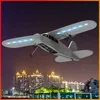 Aircraft Modle Tyrc K180 RC Plan 2.4G med LED -lampor Flygplan Remote Control Flying Model Glider Epp Foam Toys For Children Gifts Airplanel231114