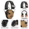 戦術イヤホンBluetooth 51 Antinoise Shooting Headset Electronic Earmuffsハンティング聴覚保護dsfaqwaed 231113