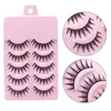 Herramientas de maquillaje Accesorios de maquillaje de ojos 5 pares set Cos cross pestañas postizas Extensión de pestañas 3D manojo Hada japonesa Little Devil Cosplay 5 pares 230413