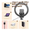 Freeshipping16 /26cm USB LED Ring Light Photography Flash Lamp med 130 cm stativstativ för makeup YouTube Vk Tik Tok Video Dimble Lig Ruar