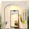 Table Lamps Clip Light Reading Lights LED Clamp-on Desk Lamp With 3 Color Modes And 10 Brightness Dimmable Flexible For Video Conference