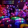 Party Decoration Led Light Up Glasses Flower Crown Glow In The Dark Flashing Headband Eyewear For Birthday Festival Neon Dro Dhqhv