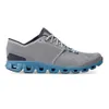 مصمم للأحذية Women Cloudnova Running Shoe Black White Storm Tide Rock Rock Gray Grey