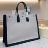 Borsa da spiaggia all'aperto Borsa tote unisex in tela Borsa alla moda di grande capacità 48 cm