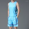 Erkek Trailsits Liscn Erkekler Basketbol Sporları Takım 2023 Düz Renkli Sweatshirt Jogging Shorts İki Parçalı Siyah Gevşek