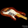 Stevie Ray Lenny Vintage Brown Electric Guitar Mandolin Vücut Kakmbonlar Billygibbons Özelleştirilmiş Boyun Tremolo Köprüsü Whammy Bar Akça