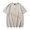 Designer femmes mens T-shirts Chest Letter t-shirts Short essentialss Chemise à manches Loose Casual T-shirts Tops mens Womens peurs noir ofgod