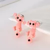 Arrivals Womens Ladies Cat Earrings Puncture Ear Stud Piercing Earrings Crystal Alloy Fashion Cute Studs CA120