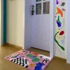 Carpet 50x80cm Graffiti Color Pattern Tufting Kids Room Entrance Floormat Foot Pad Non Slip Absorbent Aesthetic H Ome Decor 230414