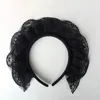 Party Supplies Japanese Kawaii Cosplay Black Headdress Three-Layer Lace Headband Lolita Maid Soft Girl Hair Accessories Band Handmade