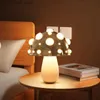 Veilleuses Nouveau champignon lampe de Table décorative hôtel chambre chevet salon étude dortoir éclairage de bureau rechargeable LED veilleuse Q231114