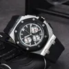 Запястье на 2023 г. Новые мужские AP Watches All Dial Work Quartz Watch High Caffure Top Brand Clock Men Fashion Rubber Watch Band APS 001