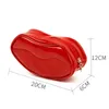 Cosmetic Bags Beauty Tools Bag Wash Pouch Lipsticks For Women Cases Storage Toiletry Red Lip Shape Makeup