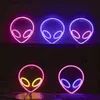 Luzes da noite Planeta Neon Sign Relâmpago Rocket Neon Light Neon Led Lights Rainbow Neon Signs para Room Home Decor Party Lâmpada de parede Night Lights Q231114