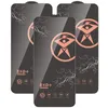 Displayschutzfolie für iPhone 15 Pro Max 14 Plus 13 Mini 12 11 XS XR X 8 7 SE ESD gehärtetes Glas Antistatischer HD-Film Vollkleber Premium Explosionsschutz-Abdeckungsschild