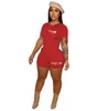 Designer Womens Tracksuits Summer Sports Outfits Two Piece Short Set Letter Printed Short Sleeve T Shirt And Shorts Jogging Suits