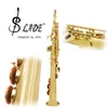 Coffret en cuir pour saxophone soprano droit Bb, coffret d'examen pour saxophone soprano, kit d'entretien des instruments envoyés