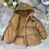 Новое хлопковое детское пальто, зимнее сплошное цветное детское дизайнерское платье, размер 110-160, высокое качество, куртка для девочек, дизайн талии, 10 ноября