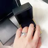 GRAFE ring Moissanite Engagement Ring 925 silver diamond Three ring full drill Not allergic luxury official reproductions classic style with box 018