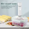 Outras ferramentas de cozinha Seladora elétrica automática a vácuo Saco de comida portátil Varinha selada para uso úmido e seco Ferramenta de embalagem de selo de frutos do mar Viagens Kichen Gadgets 231114