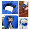 Katzenhalsbänder, schützendes aufblasbares Hundehalsband, Erholungskegel mit verstellbarem Riemen, weichem Plüsch für Haustier, Anti-Leck-Beißen