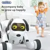 Electric/RC Animals Intelligent Robot Dog Wireless Remote Control Talking Smart Electronic Pet Dog Toys for Kids Programmable 2.4G Child Gifts 230414