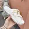 Fashion Slippers Women Men Sandal Luxury Designer Lady Gentlemen Colorful Canvas Letter Anatomic Leather slide style Model 35-42 shoe008 01 good