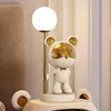 Bordslampor söta barns ledbjörn skrivbordslampa stående tecknad ornament barn födelsedagspresent studie ljus sovrum abajur