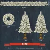 Dekoracje świąteczne Prelit Xmas Tree Sztuczny 4 -element Zestaw Garland Wreńczyk i 2 drzewa wejściowe LED LIDY Y231113