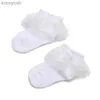 Chaussettes pour enfants 4 paires de mignon dentelle coton bébé 0-1 ans garçons et filles courtes nouveau-né blanc baptême L231114