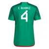 22/23 Europacup Mexicaans voetbalshirt WereldbekerHong Away, Chavez Sanchez Alvarese Reyes Goto Voetbalshirts Kindertenue Set Fan Fan Spelerversie Versie