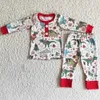 Clothing Sets baby girls clothes set wholesale children's clothing Christmas kids designer clothes girls boutique bell bottom outfits 231114