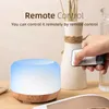 Essential Oils Diffusers Aroma Diffuser Air Humidifier 300ML Ultrasonic Cool Mist Maker LED Oil Remote Control Mute Color Aromatherapy Machine 231113