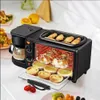 Altro Cucina Sala da pranzo Bar 3 in 1 Macchina per la colazione Macchina per il pane arrosto Tostapane Forno elettrico Elettrodomestici y231113