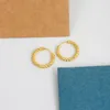 Hoop Earrings Gold Color For Women Ins Trend Designer Simple Circle Round Ear Ring Fashion Jewerly Wholesale KBE123