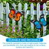 Wall Stickers Outdoor Large Metal Butterfly Garden Decoration Art Fence Shed 27 X 22 Cm