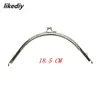 Bag Parts Accessories 20 Pcs/Lot 5 Sizes Glossy Silver Basic Arch Metal Purse Frame Kiss Clasp Lock DIY Bag Accessories 8.5/10.5/12.5/15.5/18.5CM 231114