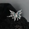 Bagues de cluster MeiBaPJ S925 Sterling Argent Personnalisé Mode Alien Butterfly Bague Fine Party Bijoux Pour Femme Chaopai