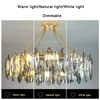 LED Postmoderne NOUVEAU CHANDELIER GOLD PENDANT LEU LUMBRE LURXE CHANDELIER DIMMABLE DIMMABLE CHAMBRE DÉCORAGE LUSTER