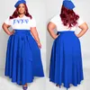 Robes de grande taille KEXU femmes manches courtes à lacets ceinture taille nuisette Maxi robe longue 2023 été femme Vintage robes