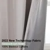 Curtain Technology Thermal Insulated Full Room Darkening Grommet Window Curtains Set Of 2 Solid Panel