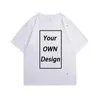 T-shirts pour hommes Personnalisez votre propre logo Tshirt Coton Running Cool Sport T-shirt Hommes Slim Basic Manches courtes Top Vêtements Plus Taille 4XL