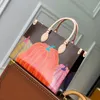 Designer-Einkaufstasche, große Handtasche, Spiegelqualität, 35 cm, Luxus-Einkaufstasche mit Box L194