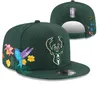 Bucks Ball Caps 2023-24 Unisex Mode Katoen Baseball Cap Snapback Hoed Mannen Vrouwen Zonnehoed Borduren Lente Zomer cap Groothandel