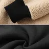 Moletons masculinos com capuz de lã de cordeiro com capuz Cardigan Plus Velvet Engrossado Inverno Quente Solto Neutro Moda Suéter Preto Cinza Azul Marinho zln231114