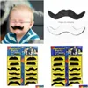 Other Festive Party Supplies Fake Mustache Halloween Decorations Cosplay Costume Novelty Funny Beard Handlebar Mustaches Moustache Dhmdg