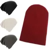 Cykelkapslar Hatt Vinterkvinnor och män Beanies Sticked Solid Male Autumn Japanese Korean Style Bucket Cap Casual Black Grey