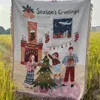 Tasarımcı Battaniye Battaniye Noel Battaniyeleri Tasarımcı Sincap Noel Ağacı Yatak Battaniye Sıcak Anti-kayma ve kırışıklık karşıtı