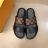 BOM DIA FLAT MULE Sandales hommes WATERFRONT mule Cool Sans effort Élégant Diapositives 2 sangles avec boucles dorées ajustées homme Pantoufles d'été 06